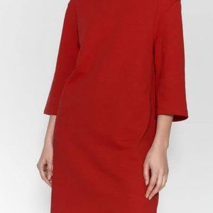NWT Minimalist Zara Turtleneck Shift Dress with 3/4 Sleeves